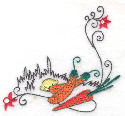 Embroidery Design: Harvest corner small<br> 3.87w X 3.74h