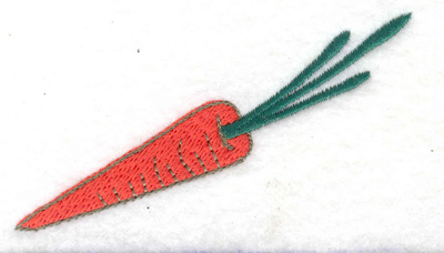 Embroidery Design: Carrot<br> 3.56w X 2.18h