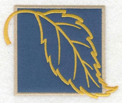 Embroidery Design: Beach leaf applique large<br> 4.65w X 3.85h