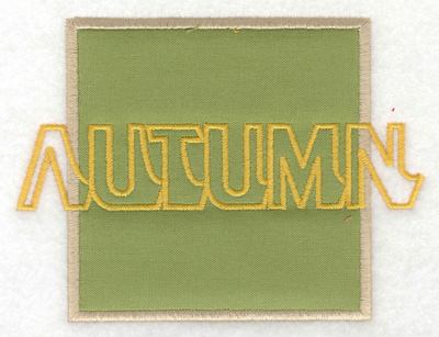 Embroidery Design: Autumn applique large<br> 4.99w X 3.71h