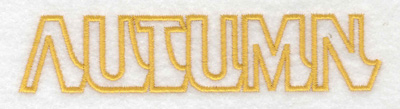 Embroidery Design: Autumn text large<br> 4.99w X 1.07h