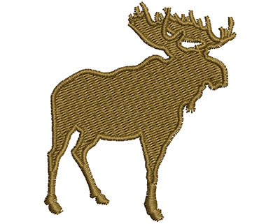 Embroidery Design: Moose Outline<br> 1.97w X 2.26h | Embroidery Legacy Embroidery Design: Moose Outline<br> 1.97w X 2.26h