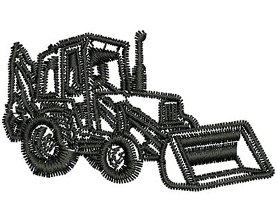Embroidery Design: Bulldozer Outline<br> 1.99w X 1.18h