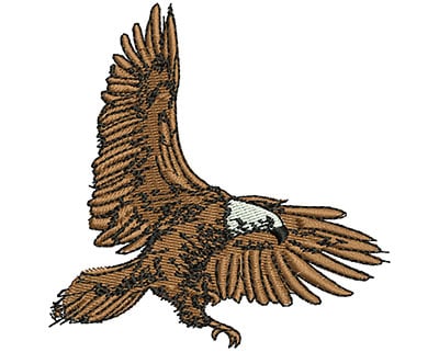 Embroidery Design: Flying Eagle<br> 3.17w X 3.21h