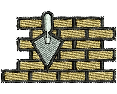 Embroidery Design: Laying Bricks<br> 1.89w X 1.18h