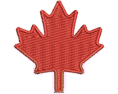 Embroidery Design: Canadian Leaf<br> 1.48w X 1.53h