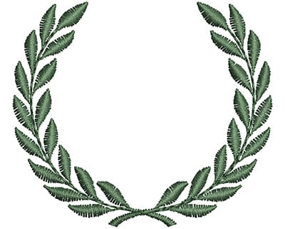 Embroidery Design: Laurel<br> 1.76w X 1.52h