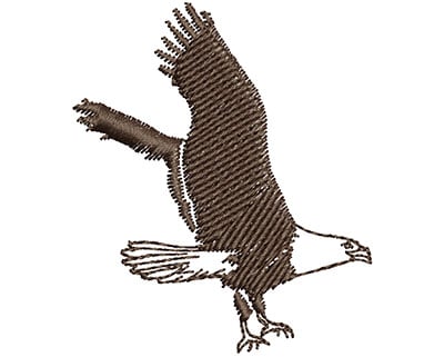Embroidery Design: Flying Eagle<br> 1.57w X 1.83h