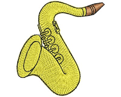 Embroidery Design: Saxophone <br> 1.72w X 1.87h