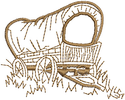 Embroidery Design: Vintage Wagon<br> 2.58w X 2.06h