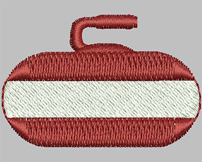 Embroidery Design: Curling stone<br> 1.64w X 1.10h