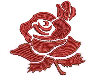 Embroidery Design: Rose<br> 2.03w X 2.01h