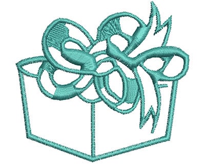 Embroidery Design: Present<br> 2.57w X 2.39h