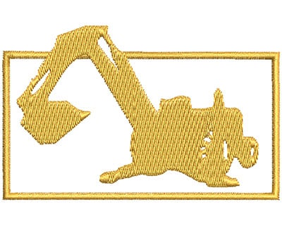 Embroidery Design: Excavator<br> 3.37w X 2.12h