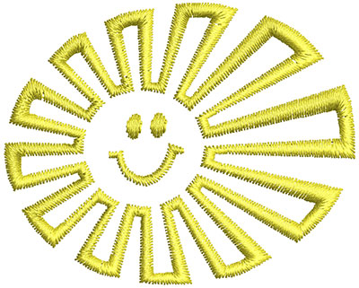 Embroidery Design: Sunshine Cartoon<br> 2.38w X 1.92h