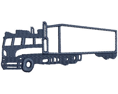 Embroidery Design: Transport Truck<br> 3.99w X 1.76h