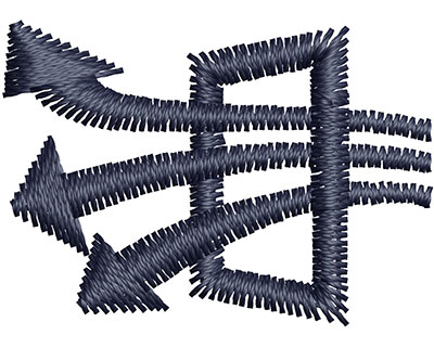 Embroidery Design: Air Vent <br> 0.99w X 0.70h