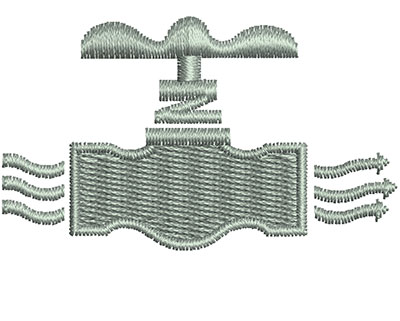 Embroidery Design: Water Tap<br> 2.00w X 1.35h