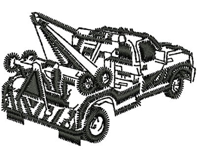 Embroidery Design: Tow Truck<br> 1.95w X 1.34h