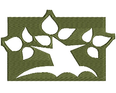 Embroidery Design: Plant Outline<br> 3.25w X 2.02h