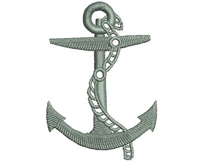 Embroidery Design: Anchor <br> 1.95w X 2.80h | Embroidery Legacy Embroidery Design: Anchor <br> 1.95w X 2.80h