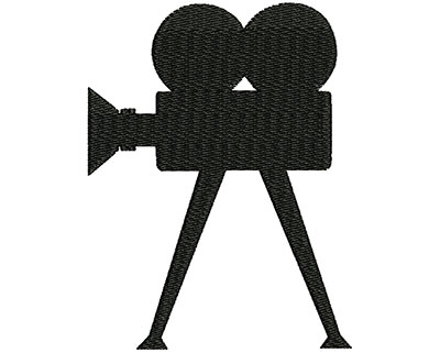Embroidery Design: Vintage Video Camera<br> 2.43w X 3.19h