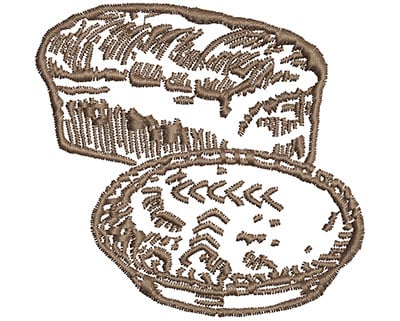 Embroidery Design: Bread and Pie<br> 2.97w X 2.83h