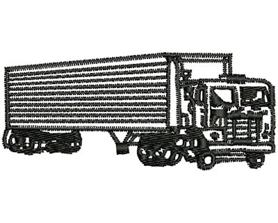 Embroidery Design: Transport Truck<br> 3.06w X 1.32h