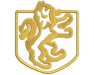 Embroidery Design: Lion Symbol <br> 3.21w X 3.73h
