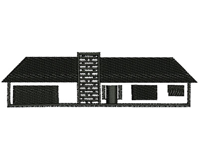 Embroidery Design: House<br> 3.67w X 1.03h
