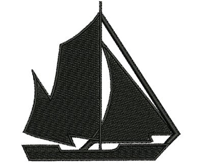 Embroidery Design: Sail Boat<br> 3.18w X 3.21h
