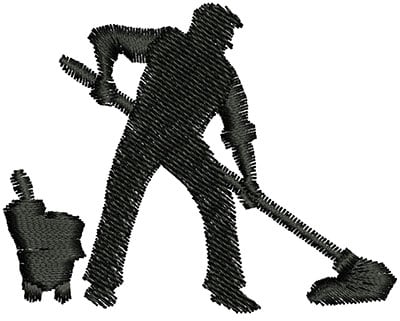 Embroidery Design: Janitor Outline<br> 2.17w X 1.71h