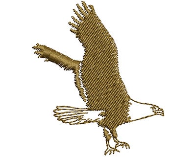 Embroidery Design: Flying Eagle<br> 1.56w X 1.83h