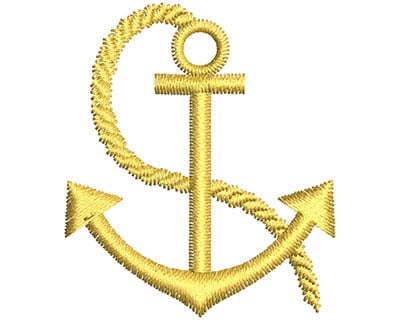 Embroidery Design: Anchor<br> 1.32w X 1.54h