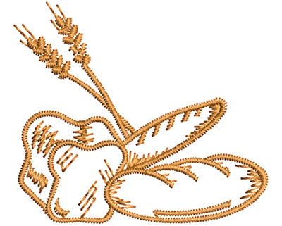 Embroidery Design: Wheat Embellishment <br> 1.80w X 1.57h