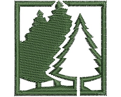 Embroidery Design: Forest <br> 1.47w X 1.52h