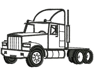 Embroidery Design: Truck Cabin<br> 2.33w X 1.46h