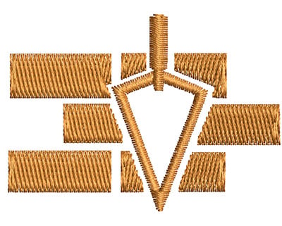 Embroidery Design: Brick Laying<br> 2.02w X 1.46h