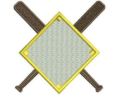 Embroidery Design: Bats in Diamond Field<br> 3.02w X 3.09h
