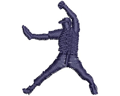 Embroidery Design: Baseball Catcher<br> 1.29w X 1.61h