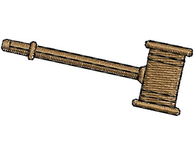 Embroidery Design: Judge Gavel<br> 1.87w X 0.75h