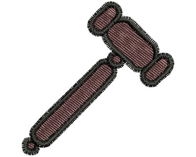 Embroidery Design: Judge Gavel<br> 1.85w X 1.87h