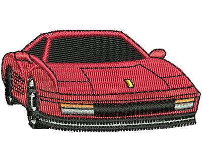 Embroidery Design: Sports Car<br> 2.31w X 1.19h | Embroidery Legacy Embroidery Design: Sports Car<br> 2.31w X 1.19h
