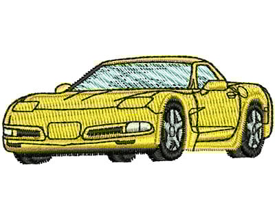 Embroidery Design: Sports Car<br> 2.47w X 1.00h | Embroidery Legacy Embroidery Design: Sports Car<br> 2.47w X 1.00h