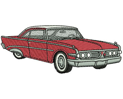 Embroidery Design: Vintage Car<br> 4.15w X 1.65h