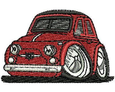 Embroidery Design: Car Cartoon<br> 1.57w X 1.02h