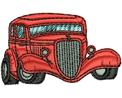 Embroidery Design: Vintage Car<br> 1.92w X 1.16h