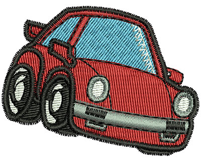 Embroidery Design: Cartoon Car<br> 2.02w X 1.53h