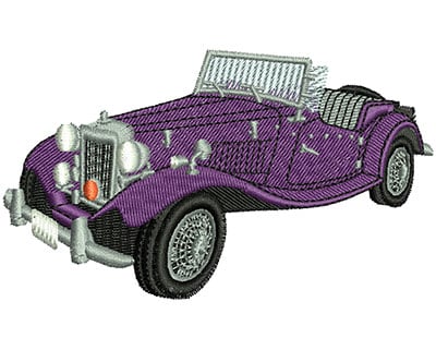 Embroidery Design: Vintage Convertible Car<br> 4.05w X 2.36h
