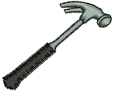 Embroidery Design: Hammer<br> 1.33w X 1.09h